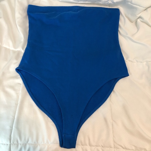 ✨forever 21 blue bodysuit✨ - Picture 1 of 4